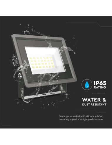 Faro LED SMD 20W F-Series Colore Nero 6400K IP65-preview 3413