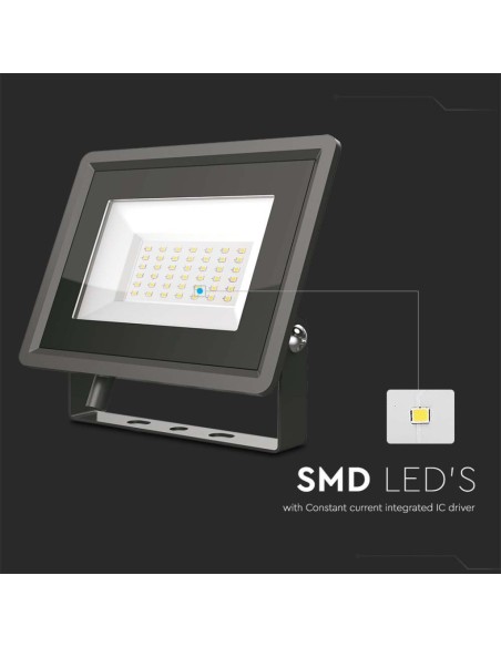 Faro LED SMD 30W F-Series Colore Nero 3000K IP65-preview 3428