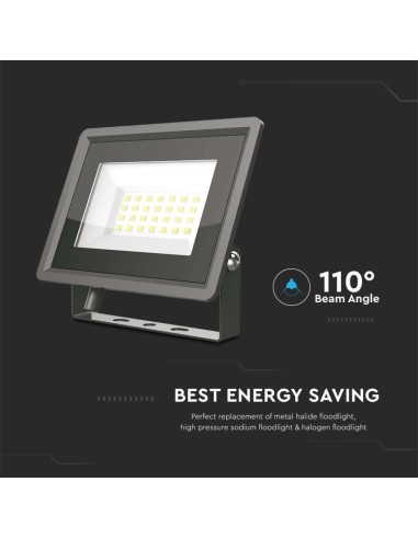 Faro LED SMD 30W F-Series Colore Nero 3000K IP65-preview 3429