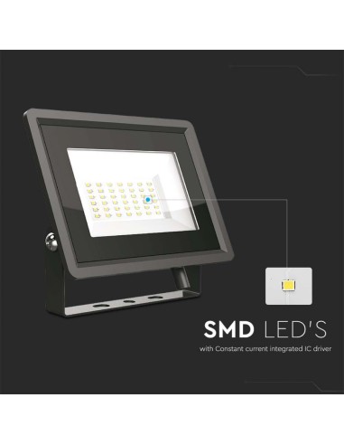 Faro LED SMD 30W F-Series Colore Nero 6500K IP65-preview 3436