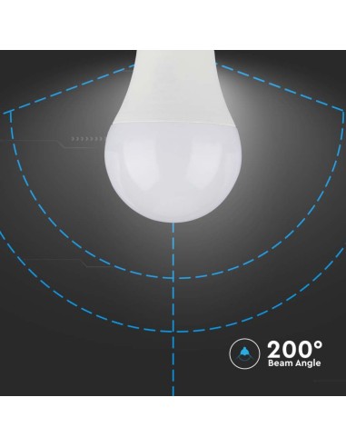 Lampadina LED Chip Samsung E27 10.5W A58 6400K-preview 5400