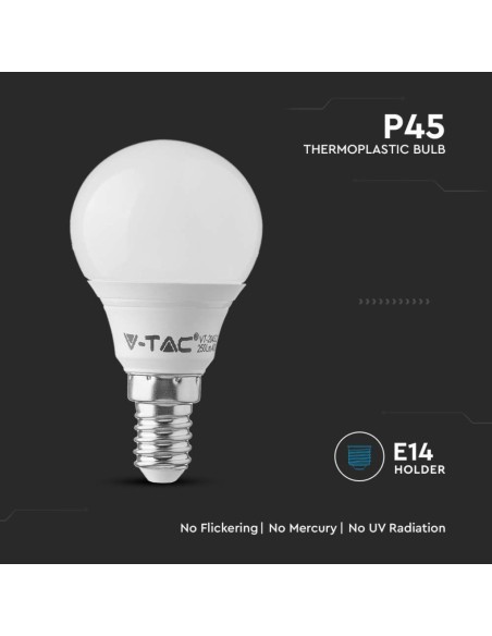 Lampadina LED Chip Samsung E14 5 5W P45 3000K-preview 5371