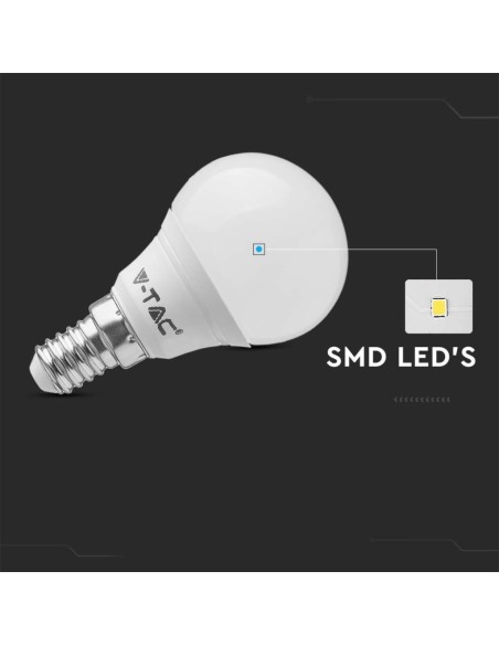 Lampadina LED Chip Samsung E14 5 5W P45 3000K-preview 5372