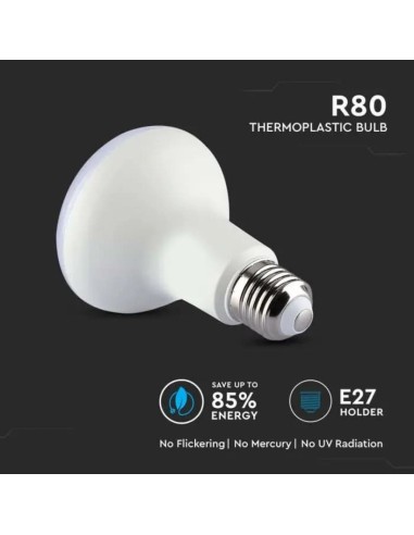 Lampadina LED Chip Samsung E27 11W R80 3000K-preview 5301