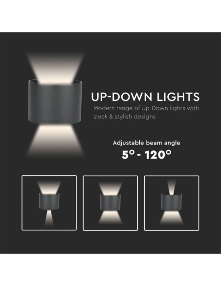 Lampada LED da Muro Arrotondata Doppio LED COB-preview68