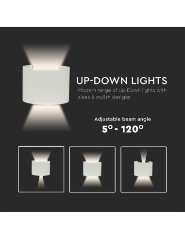 Lampada LED da Muro Arrotondata Doppio LED COB-preview72