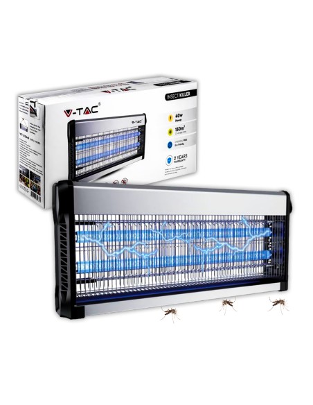 Zanzariera Elettrica con Tubi T8 UV 2*20W 150mq-prodotto