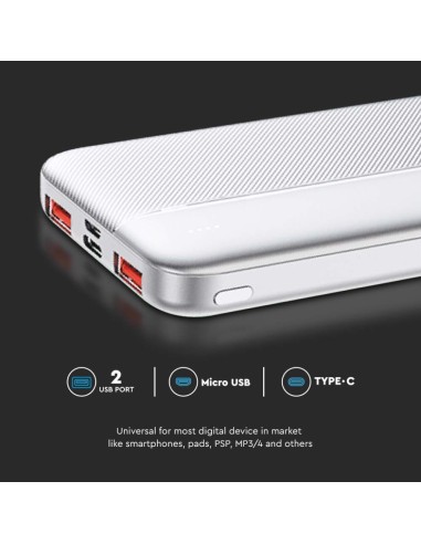 Power Bank 10.000 mAh Colore Bianco-preview 4100