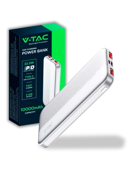 Power Bank 10.000 mAh Colore Bianco-prodotto