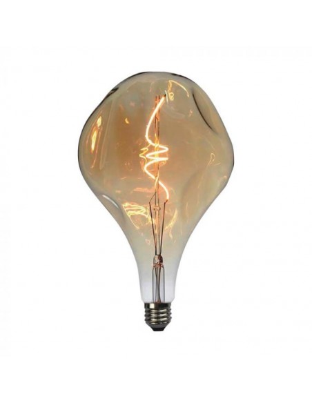 Lampadina LED - Filamento Spirale 4W A165S 2700K Vetro Ambrato