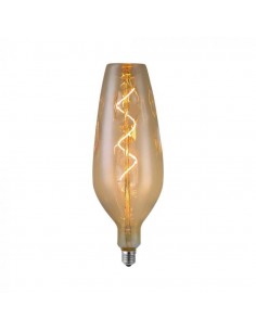 Lampadina LED - 4W Filamento Spirale B125 2700K Vetro Fumé