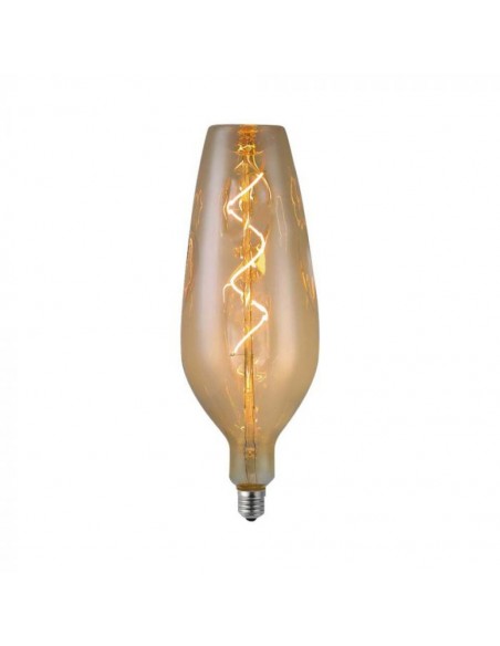 Lampadina LED - 4W Filamento Spirale B125 2700K Vetro Fumé