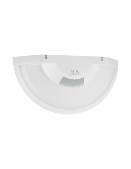 Lampada LED con Sensore PIR 10W SAMSUNG CHIP 3IN1 IP54 Corpo Bianco