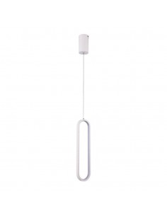 Lampada a Sospensione LED 13W 40CM 3000K Corpo Bianco