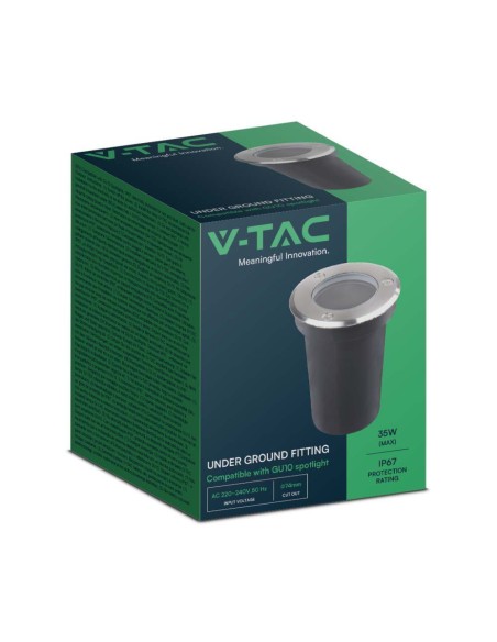 Portafaretto LED Segnapasso a Cilindro (Max 35W) Rotondo Colore Nero IP67