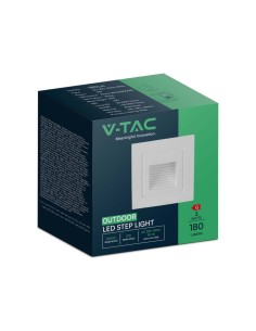 Faretto LED Segnapasso Quadrato Montaggio a Incasso 3W Colore Bianco 3000K IP65 2