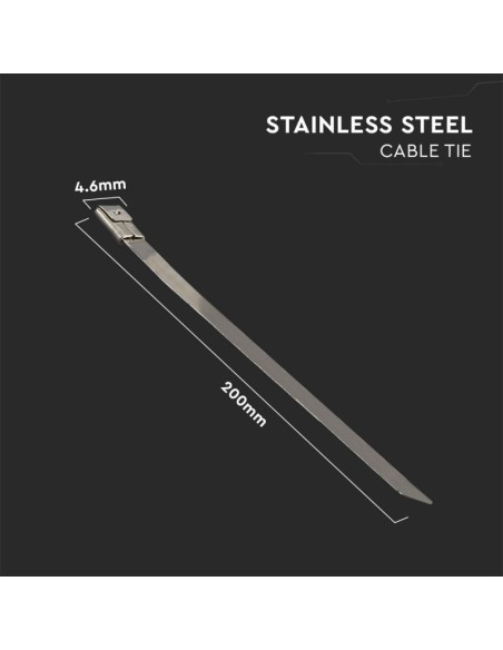 Fascetta per Cavi in Acciaio Inossidabile 4