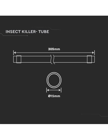 Tubo LED T5 8W G13 per Zanzariera Elettrica (VT-3216)