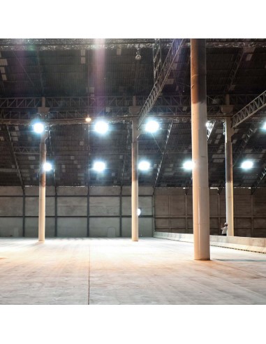 10040-Campana LED SMD Industriale  Quadrata Colore Nero  -6