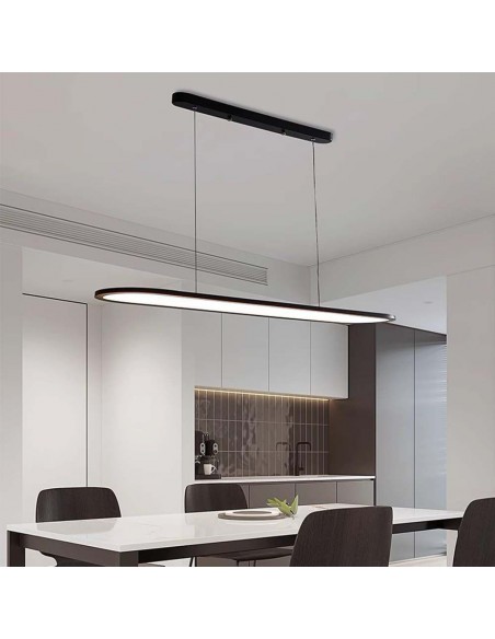 10045-Lampadario LED a Sospensione   Colore Nero -3