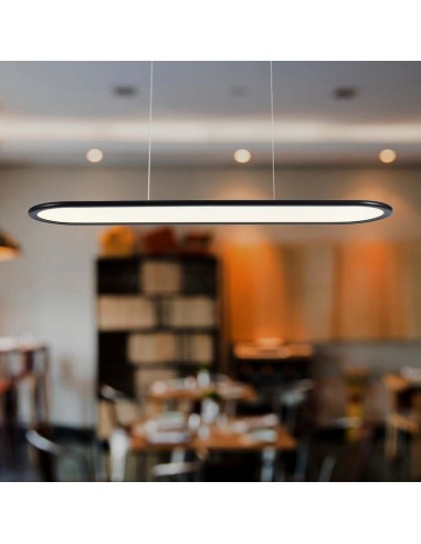 10045-Lampadario LED a Sospensione   Colore Nero -4