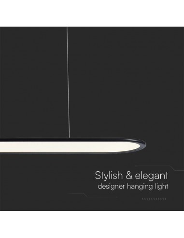 10045-Lampadario LED a Sospensione   Colore Nero -7