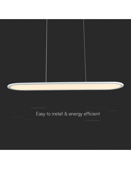 10047-Lampadario LED a Sospensione   Colore Bianco -6