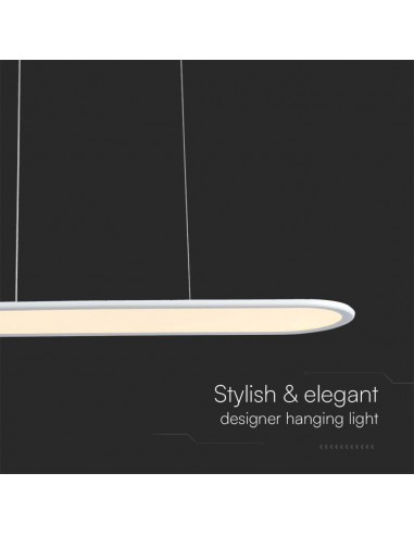 10047-Lampadario LED a Sospensione   Colore Bianco -7