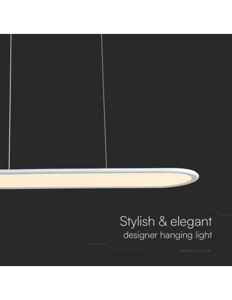 10047-Lampadario LED a Sospensione   Colore Bianco -7