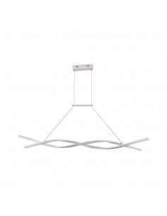 10050-Lampadario LED a Sospensione  in Metallo dal Design Moderno xcm Colore Bianco -1