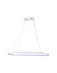 10055-Lampadario LED a Sospensione  in Metallo Colore Bianco  -1