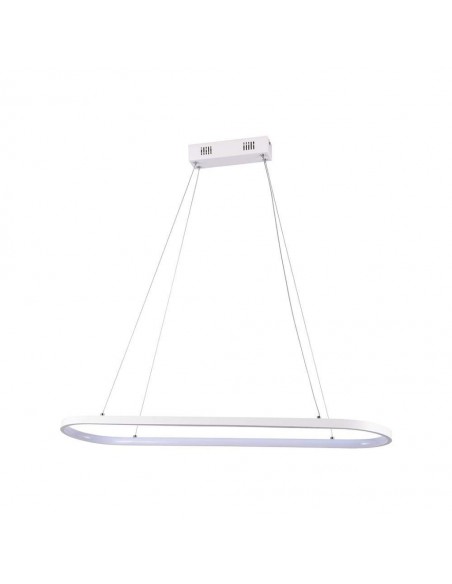 10055-Lampadario LED a Sospensione  in Metallo Colore Bianco  -1