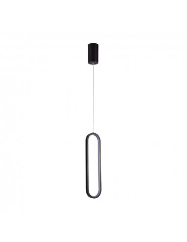 10075-Lampadario LED a Sospensione  dal Design Moderno  Colore Nero -1