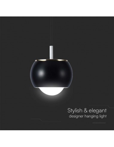 10078-Lampadario LED a Sospensione  Colore Nero  -6