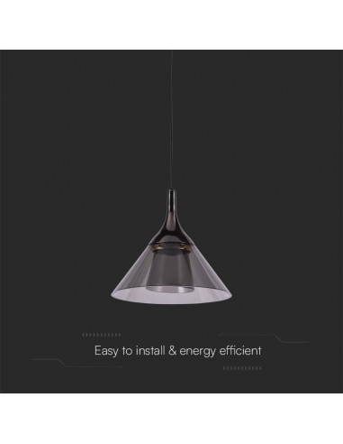 10081-Lampadario LED a Campana  x Colore Nero -6