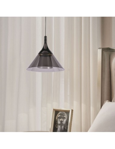 10082-Lampadario LED a Campana  x Colore Nero -3