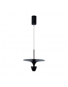 10083-Lampadario LED  dal Design Moderno x Colore Nero -1