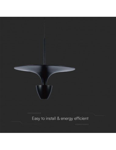 10084-Lampadario LED  dal Design Moderno x Colore Nero -6
