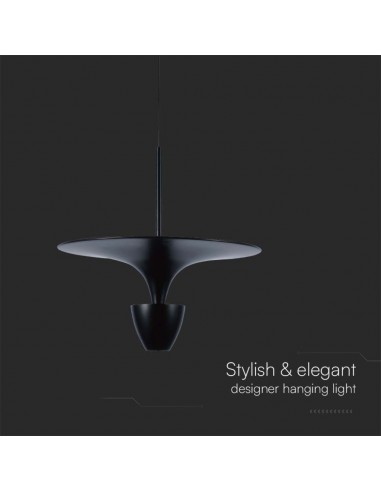 10084-Lampadario LED  dal Design Moderno x Colore Nero -7