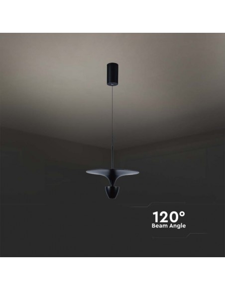 Lampadario LED 9W dal Design Moderno 30*320*100Cm Nero 3000K