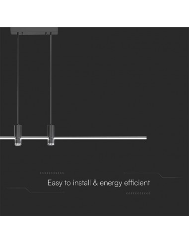 10088-Lampadario LED a Sospensione  dal Design Moderno xcm Colore Nero -6