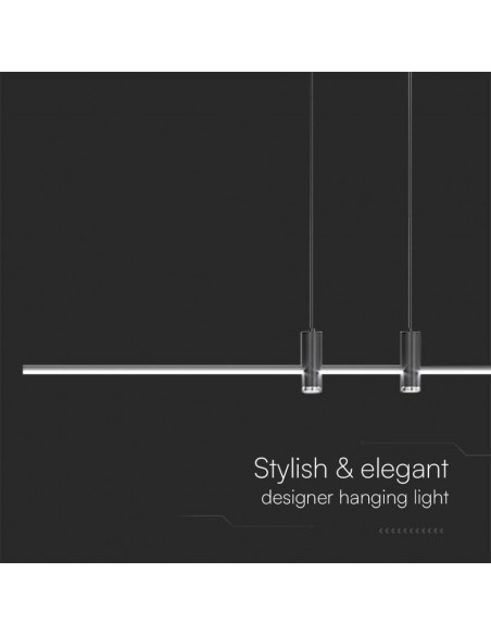 10088-Lampadario LED a Sospensione  dal Design Moderno xcm Colore Nero -7