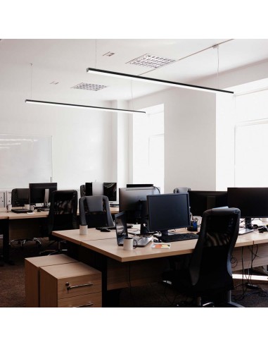 10137-Plafoniera LED Lineare  cm Colore Nero -3