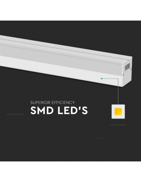 Plafoniera LED Lineare 40W 120cm Bianco 4000K IP20