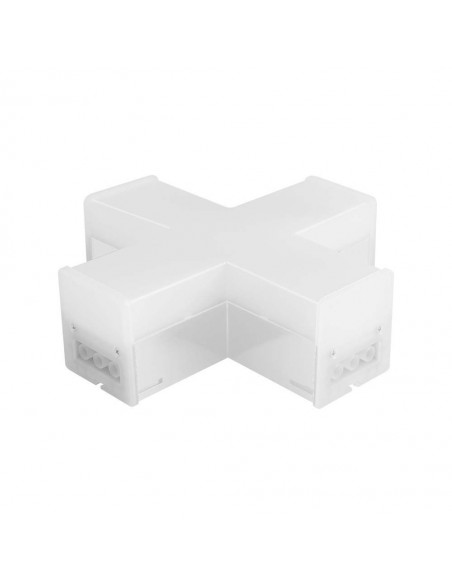 10142-Connettore LED Lineare a X  Colore Bianco -1