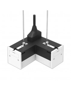 10174-Connettore LED Lineare a L  Colore Nero -1 2