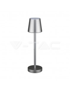 10187-Lampada LED da Tavolo  Colore Grigio ricaricabile con Micro-USB Touch Dimmerabile -1
