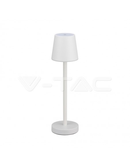 10191-Lampada LED da Tavolo  Colore Bianco ricaricabile con Micro-USB Touch Dimmerabile -1