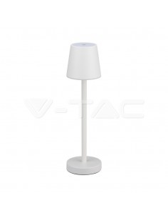 10192-Lampada LED da Tavolo  Colore Bianco ricaricabile con Micro-USB Touch Dimmerabile -1