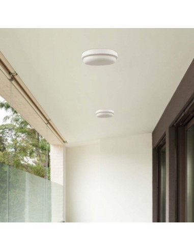10200-Plafoniera LED Rotonda  Colore Bianco d mm h mm  IP-4